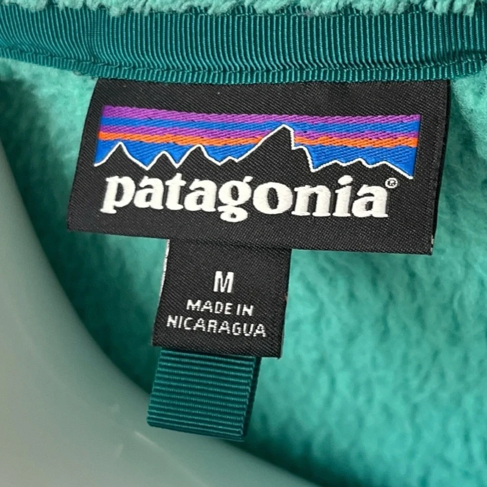 Patagonia Green Retool Snap T Pullover Sweater Womens Size Medium M